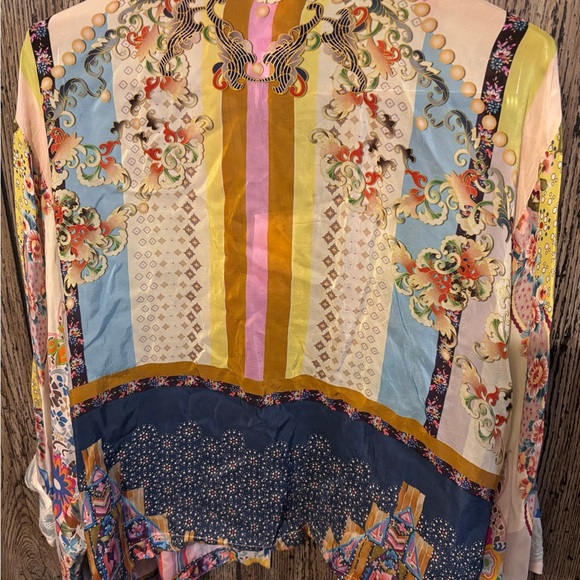 Johnny Was Colorful Patchwork Floral Jacket - Picture 6 of 12